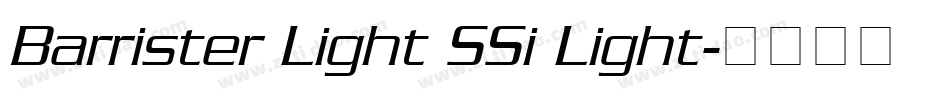 Barrister Light SSi Light字体转换